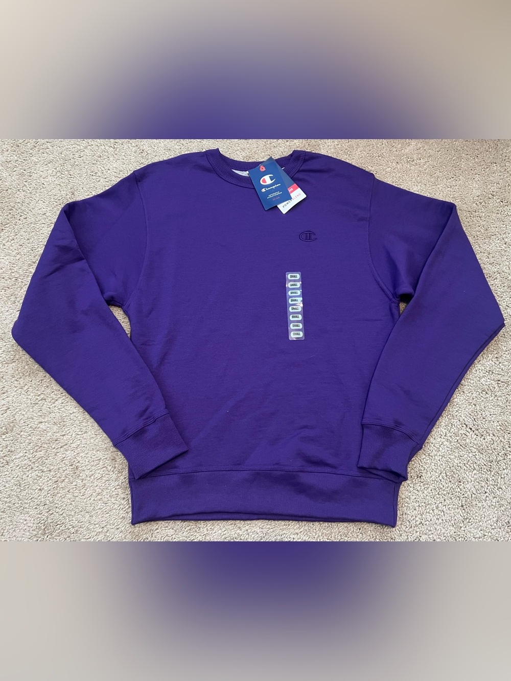 Champion Authentic Athleticwear Purple Crewneck Sweatshirt Men S Logo Pullover